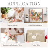 Sanjee 5D Special Shape Diamond Art Kits for Beginners, Hummingbirds Diamond Painting Kits for Adults, Crystal Rhinestones Diamond Painting for Home Wall Decoration Gift, 12×12inch Sanjee