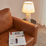 Kingfun 65" Loveseat Sofa, Love Seat, Faux Leather Sofa, Mid Century Modern Couch with Solid Wood Frame for Living Room & Bedroom, Brown Kingfun