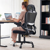 TRALT Office Chair Ergonomic Desk Chair, 330 LBS Home Mesh Office Desk Chairs with Wheels, Comfortable Gaming Chair, High Back Office Chair for Long Hours (Black) TRALT