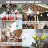 WindMage 12 Pack 4 inch Sublimation Wind Spinner Blanks 3D Aluminum Metal Wind Sculpture Kinetic Spinners for Yard Garden Indoor Art Sublimation Christmas Ornament Hanging Decoration (Xmas Tree) WindMage