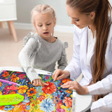 JOOZ Diamond Painting Kits for Adults - DIY 5D Large Diamond Art Kits for Adults Flowers, Full Drill Diamond Art Flowers Kit, Gem Art Kits for Home Wall Decor (27.5 X 15.7 Inch) JOOZ