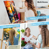 Paint by Numbers Kit for Adults Rolled Canvas - 16x20 Inch Big Ben Adult Paint by Number Kits on Canvas for Beginners, DIY Acrylic Oil Number Painting Kits with Gift Box for Home Wall Decor Gift Offito