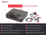 Hornady Rapid Safe 4800KP - Portable Gun Safe for Firearms - RFiD Safe for Fast, Multiple Method Entry - Includes Rapid Safe, RFiD Wristband, Key Fob, 2 Decals, 2 Barrel Keys and Security Cable Hornady
