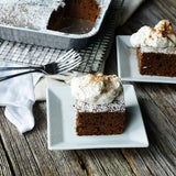 (35 Pack) 8” x 8” Square Baking Cake Pans with Plastic Dome Lids | Heavy Duty l Disposable Aluminum Foil Tins l Portable Food Containers l Perfect for Roasting Oven Toaster Cooking Fig & Leaf