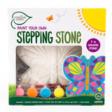 Creative Roots Mosaic Butterfly Stepping Stone Kit, Includes 7-Inch Ceramic Stepping Stone & 6 Vibrant Paints, Paint Your Own Stepping Stone, DIY Stepping Stone for Kids Ages 8+ White Creative Roots