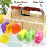 WhizToys Soap Making Kit Supplies, Crafts Kits for Adults and Kids, DIY Beginners Kit Containing Silicone Mold, Soap Cutter and Shea Butter Base, Fragrances and Gifts Cards WhizToys