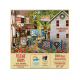 SUNSOUT INC - Village Shops - 1000 pc Jigsaw Puzzle by Artist: Tom Wood - Finished Size 20" x 27" - MPN# 28559 SunsOut