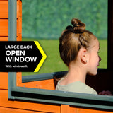 Sportspower My First Wooden Playhouse: Working Door, Open Concept Design and Flower Pot Holders Constructed from Premium Wood (Pre-Cut and Stained) Sportspower