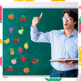 Copkim 12 Pcs Diamond Art Painting Magnets, Fruit Fridge Magnetic Diamond Art Painting Kits Fridge Sticker Magnet for Craft Photos Notes Home Office Decorations Copkim