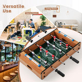 GYMAX Foosball Table, 20” Tabletop Mini Soccer Game with 2 Footballs & Score Keeper, Portable Arcade Game Table Set for Kids Adult Family Night, Game Room, Party GYMAX
