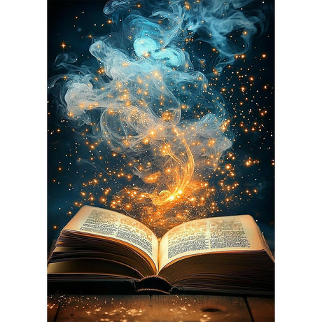 Genius maker Magic Book Diamond Painting Kits for Adults, 5D Diamond Art Kits for Beginners DIY Full Drill Diamonds Painting Pictures, Diamond Gem Art Painting DIY Crafts Kit Decor 12x16inch Genius maker