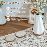 Sukh 20PCS Christmas Natural Wood Slices - Unfinished Wood Slices 2.7-3.1 Inches Wood Circles Predrilled with Hole Wood Circles Kit Wood Discs for DIY Christmas Ornaments,Arts,Crafts Sukh