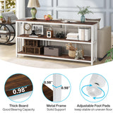 Tribesigns 71" Industrial Console Table, 3 Tiers Sofa Table, Narrow Long Sofa Table with Storage Shelves, Big Rustic Entryway Table, Large Hallway Table, Behind Couch Table with Storage Tribesigns