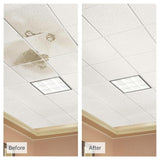 Armstrong Ceiling Tiles; 2x4 Ceiling Tiles - 10 pcs White Ceiling Tiles; Acoustic Ceilings for Suspended Ceiling Grid; CORTEGA Second Look 2767 Armstrong