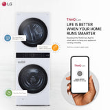 LG WKEX200HWA Compact 2 in 1 Laundry and Dryer Combo 27 Inch Washing machine 6 cycles, Laundry Center, Energy Star Certified, Washtower, Wrinkle Free, Wifi and Turbosteam technology with sensor for LG