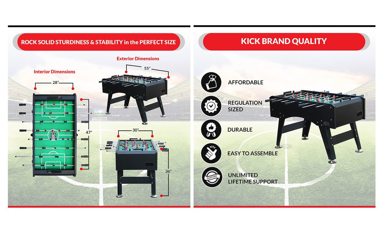 KICK Topaz 55" Foosball Table KICK