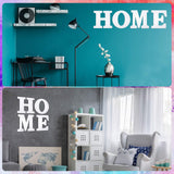 4 Pieces 12 Inch Home Sign Wooden Home Letters Wall Hanging Large Home Sign Decor for Home, Living Room, Farmhouse (White) Jetec