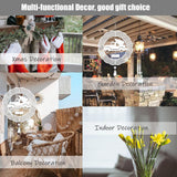 WindMage 4Pack 8inch Sublimation Wind Spinner Blanks 3D Aluminum Metal Wind Sculpture Kinetic Spinners for Yard Garden Indoor Art Sublimation Christmas Ornament Hanging Decoration (Xmas Tree Truck) WindMage