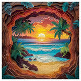 PICKFORU Beach Puzzles for Adults 1000 Pieces, Summer Sunset Puzzles Challenging Puzzle, Difficult Puzzle as Home Decor PICKFORU