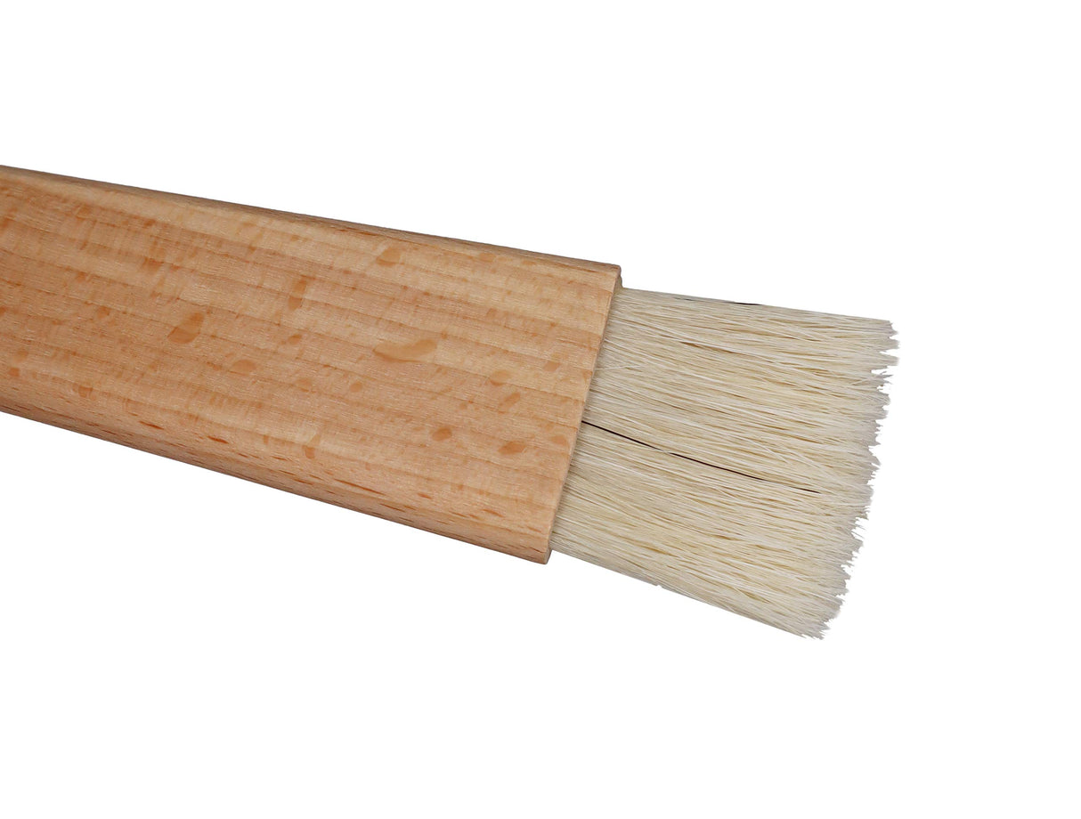 Exceliy 2 Sets Pastry Brushes with Wooden Handle Natural Bristles for Basting Spreading Butter Oil in Barbecue Baking Kitchen Cooking EIKS