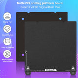 Creality Official Ender 3 V3 SE Build Plate Spring Steel Platform Plate Kit Textured PEI Sheet 235x235mm for Ender 3 Pro/Ender 5 Pro/Ender-3 S1 Pro/Ender-3 V2 Neo/Ender-3 V3 KE//K1/K1C 3D Printer Creality