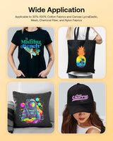 Hiipoo Heat Transfer Paper for T Shirts 25 Sheets, 8.5"x11" Printable Heat Transfer Vinyl for Inkjet Printer Iron on Transfers for Dark Fabric Hiipoo