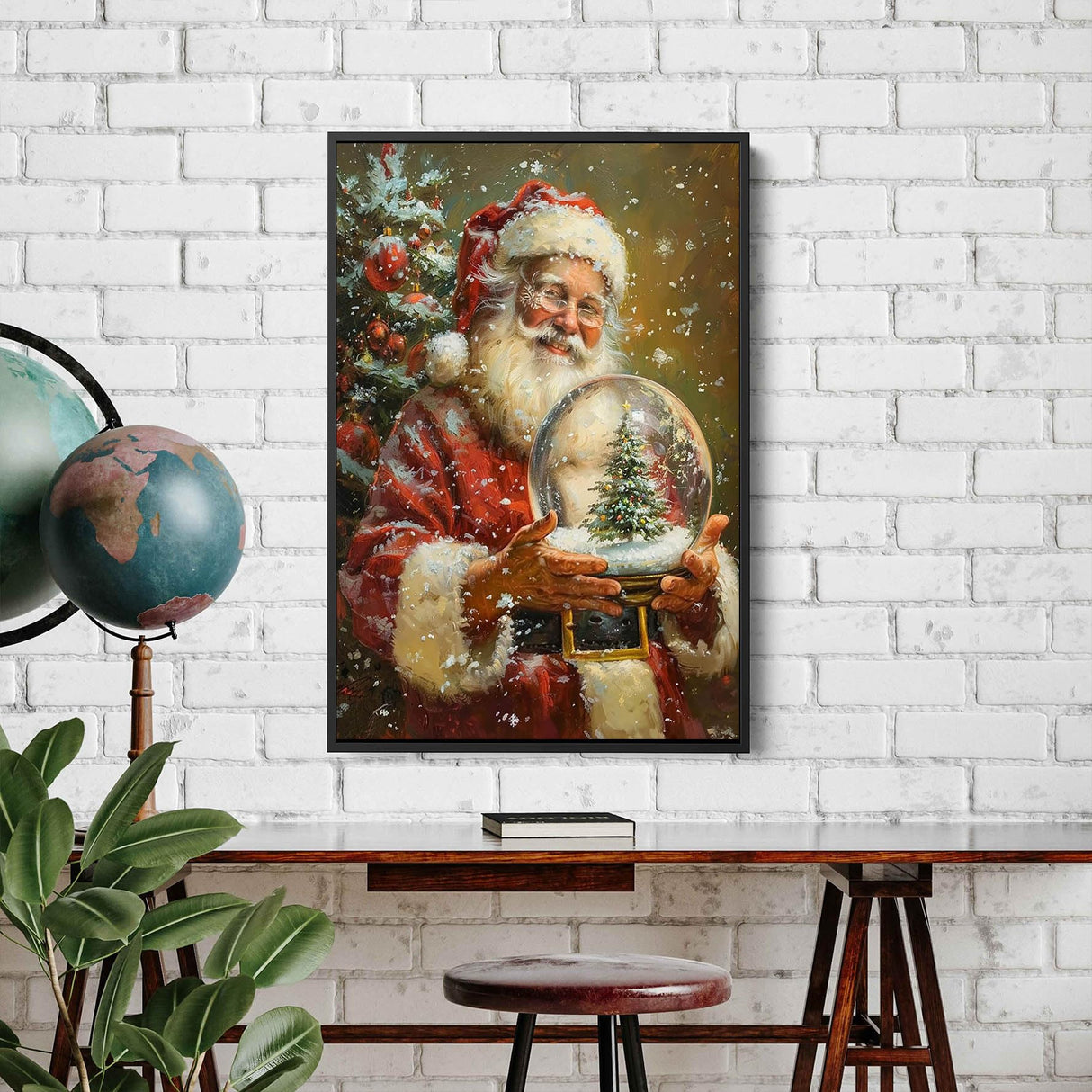 Reofrey Paint by Numbers Kit for Adults Santa Claus - 40x50cm Canvas, Christmas Paint by Number - Acrylic Paint Set - Relaxing DIY Art for Beginners & Experts - Home Wall Decoration PP1837 Reofrey