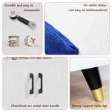 Sosiuel,Cat Litter Box Enclosure, Hidden Cat Litter Box Furniture,Enclosed Boxes, Fit Most of Litter Box,Pet House Side Coffee Table,Cat House，White and Black (White) Sosiuel