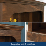Sauder Select 5-Shelf Bookcase, in a Grand Walnut Finish Sauder