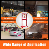 Goplus 12 Ton Hydraulic Shop Floor Press, Steel H-Frame Shop Press with Steel Plates Adjustable Working Table, Floor Stand Jack for Gears and Bearings Goplus