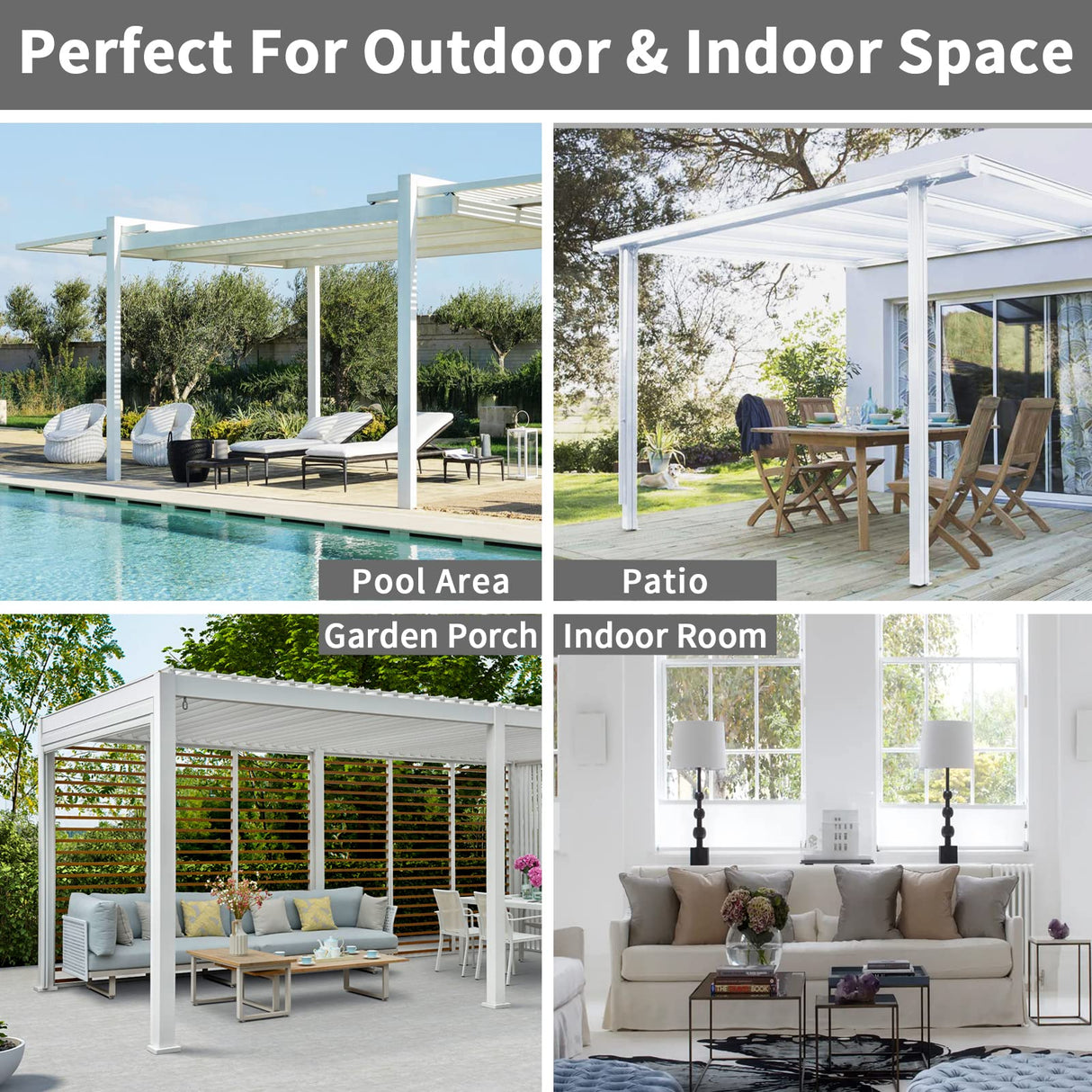 Easy-Going Linen Look Outdoor Curtains Waterproof Windproof Porch Curtains, Soft Thicken Outdoor Privacy Curtains for Patio, Gazebo, Grommet Top and Tab Bottom Drape, 2 Panels, 54x96 inch, Beige Easy-Going