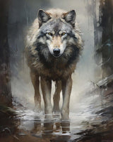 ZUVRDIAI Paint by Numbers Wolf for Adults, Acrylic Oil Painting by Numbers Kits for Beginner with Brushes Paintwork Art Canvas for Home Decor 16x20 Inch ZUVRDIAI