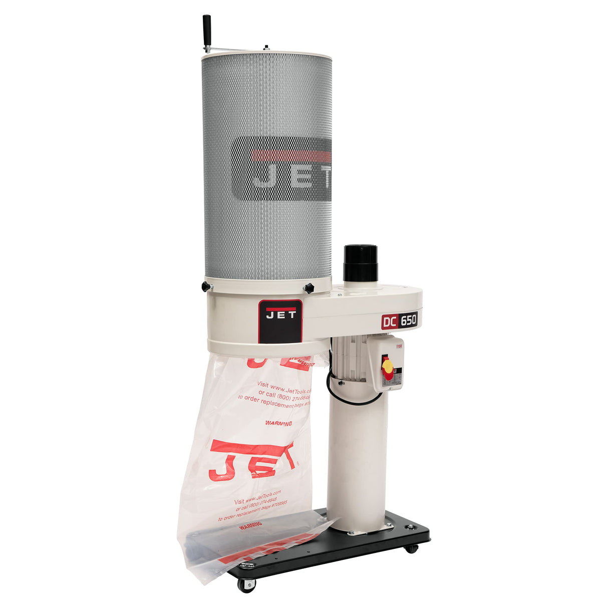 JET DC-650CK Dust Collector, 2-Micron Canister Filter, 1 HP, 1Ph 115/230V (708642CK) Jet