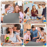 1500 Piece Rotating Wooden Puzzle Board with 6 Drawers & Cover,35” X 26” Jigsaw Puzzle Table Portable Wooden Puzzle Tables Gifts for Women Men Kids QUNPON