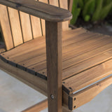 Christopher Knight Home Malibu Outdoor Acacia Wood Adirondack Barstools, 2-Pcs Set, Natural Stained Christopher Knight Home