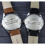 Engraved Watch for Men - Boyfriend Fiance Husband Gift Customized Personalized Watches for Men (Blue) WINDSOR