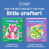 Educational Insights Pom Pom Kit - Arts and Crafts for Kids, Toddler Art Supplies, Toddler DIY Sensory Activity, Easter Basket Stuffers, Gift for Girls and Boys Ages 5+ Educational Insights