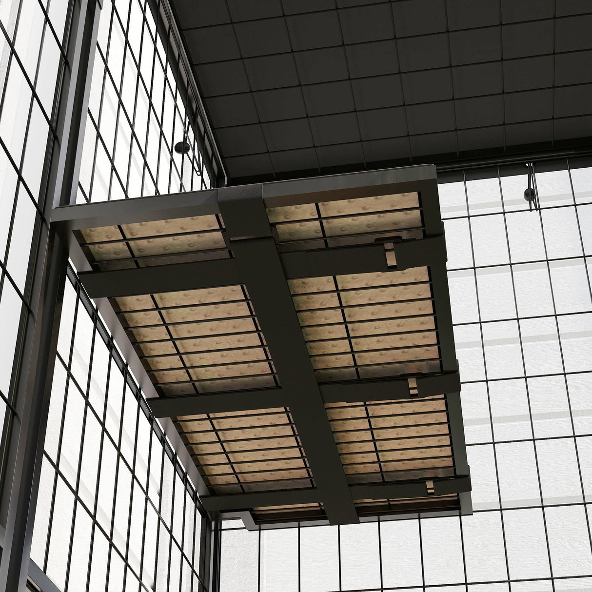 PawHut Weld Wire Catio Outdoor Indoor, Cat Enclosure with Waterproof Cover, 4 Jumping Platforms, Hammock, Cat Shelter for 1-3 Kittens, 69" x 22" x 62", Black PawHut