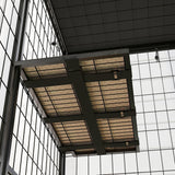 PawHut Weld Wire Catio Outdoor Indoor, Cat Enclosure with Waterproof Cover, 4 Jumping Platforms, Hammock, Cat Shelter for 1-3 Kittens, 69" x 22" x 62", Black PawHut