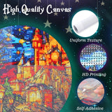 EATUKYIC 5D Adult Diamond Painting Kit White Wine Bottle and Glass Diamond Painting Full Diamond Gemstone Painting Suitable for Relieving Emotions Wine Diamond Dots Art Crafts 12x16inch EATUKYIC