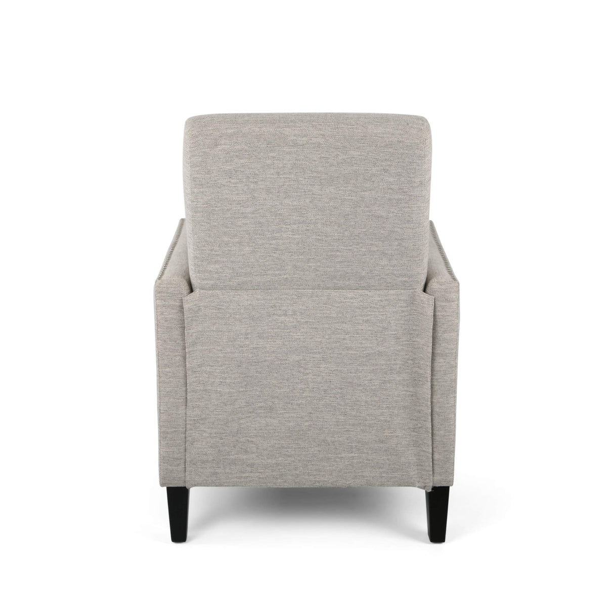 Christopher Knight Home Alexis Contemporary Fabric Push Back Recliner, Light Gray, Dark Brown Christopher Knight Home