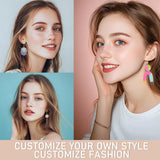 Patemby 184PCS Polymer Clay Earring Making Kit for Art Crafts Gifts Teen Girls and Adults, Ages 12+ DIY Polymer Clay Earring Jewelry Craft Making Gift Set Patemby