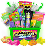 Original Stationery Tropical Glow in The Dark Slime Kit – Create Neon Crunchy, Rainbow, Floam & Jelly Cube Slime - Birthday Gift for Girls and Boys Original Stationery