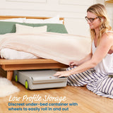 ECR4Kids Lock and Roll Personal Safe, Travel Lockbox, Grey ECR4Kids