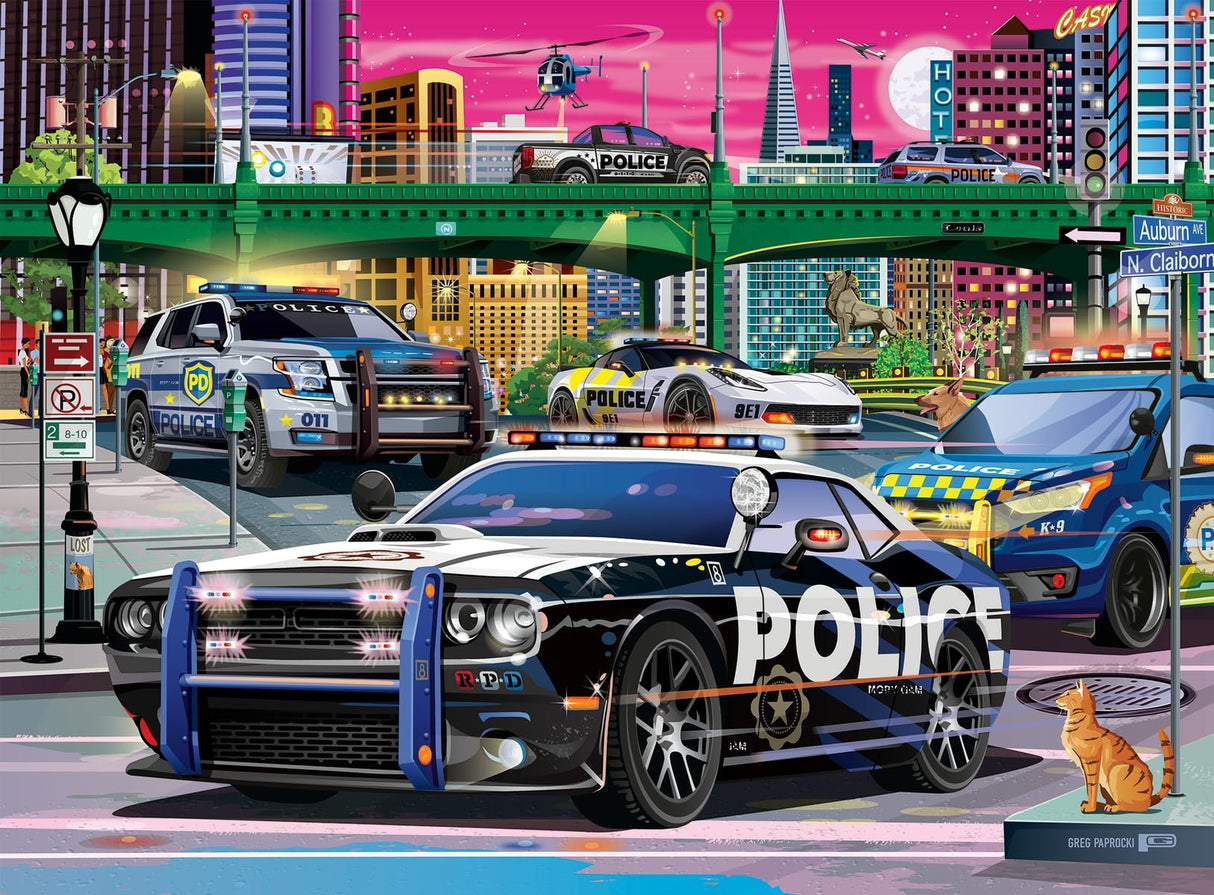 Ravensburger Police on Patrol 150 XXL Piece Jigsaw Puzzle for Kids - Every Piece is Unique, Pieces Fit Together Perfectly Ravensburger