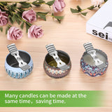 20 pcs Metal Candle Wick Holders, Upgraded Candle Wick Centering Devices, Silver Stainless Steel Candle Wick Holder for Candle Making ABK