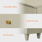 WAMPAT Buffet Cabinets Sideboards, 70.8" Wood Credenza Console Tables with 4 Doors, Set of 2 Kitchen Storage Cabinets with 6 Compartments & Solid Wood Legs for Living Room, Hallway, Beige, 1 Pack WAMPAT