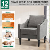 FoDau770 Black Rubber Wood Furniture Legs 12 Inch, Straight Tapered Wood Legs Mid Century Sofa Legs Set of 4, 5/16" UNC Furniture Feet Replacement Legs for Cabinet Sofa Couch Dresser Chair Ottoman FoDau770