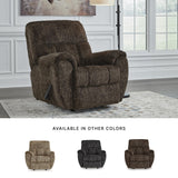 Signature Design by Ashley Rampant Casual Manual Rocker Recliner with Pillow-Top Arms, Dark Brown Signature Design by Ashley