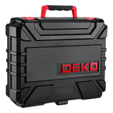 DEKOPRO Drill Set: Tool Set with 8V Red Cordless Drill, Home Tool Kit with Drill, Hand Tool Kits for Women 126 Piece DEKOPRO